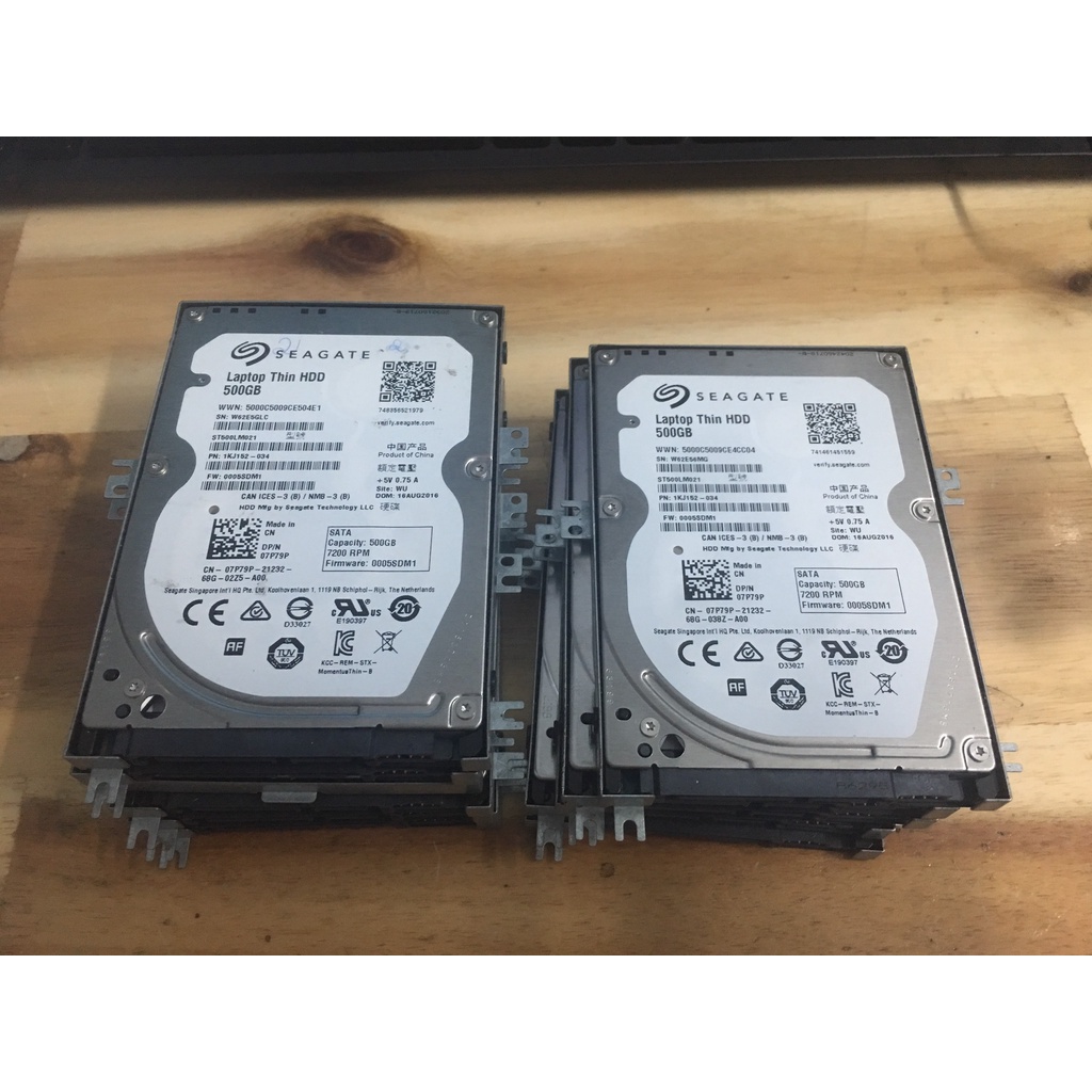 ổ cứng laptop giá siêu rẻ 500GB Seagate 7200 vòng Loại mỏng sức khỏe 100%
