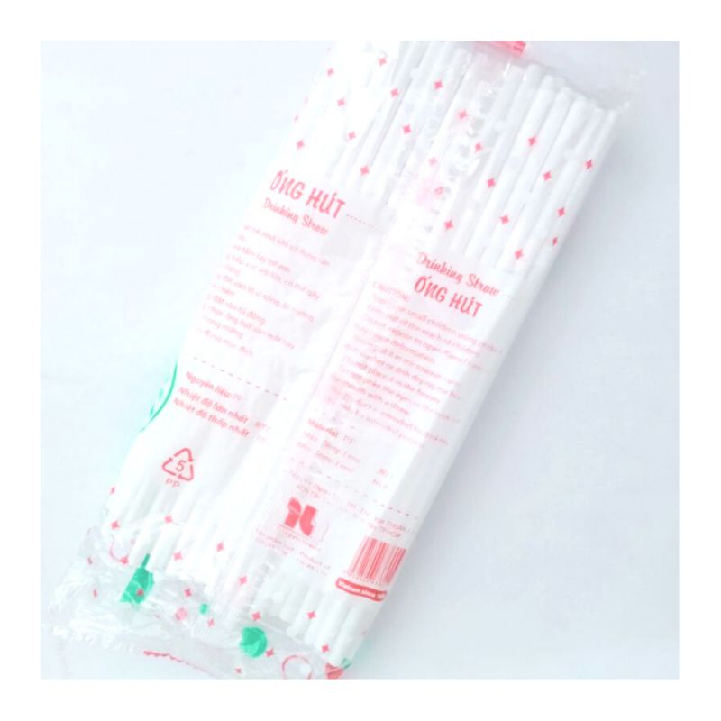 Ống hút bịch 70 cái cỡ nhỏ đầu gập