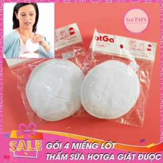Tấm thấm sữa vải Hotga giặt được(4 miếng)
