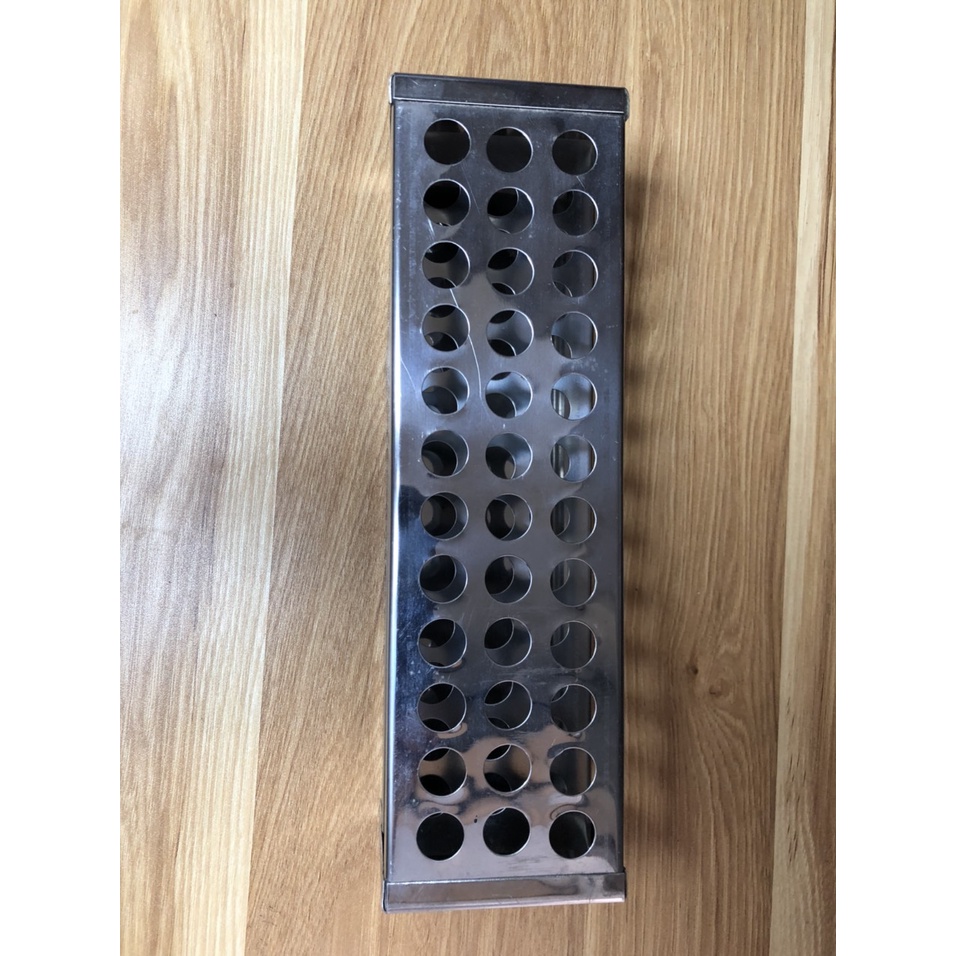 Giá đựng ống nghiệm inox, giá đựng Fancol bằng inox