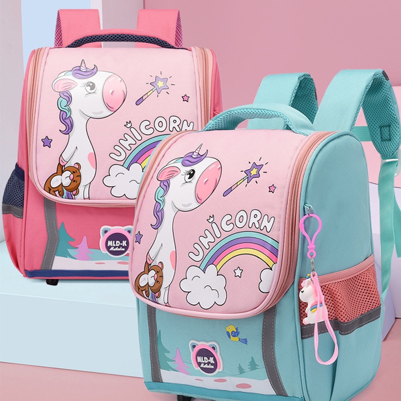 Ba Lô Đi Học In Hoạt Hình Khủng Long / Kỳ Lân Dễ Thương Cho Bé