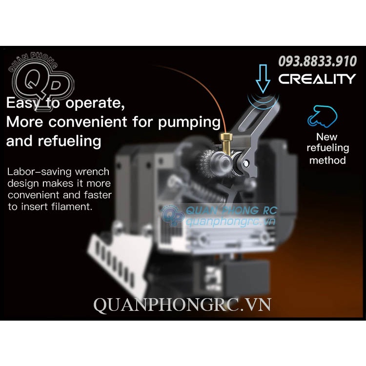 Bộ Đùn Trực Tiếp Creality Sprite Duar Gear Extruder Pro Kit  For Ender-3 S1/S1 Pro/CR-10 Smart Pro