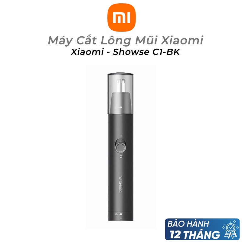 Máy cắt lông mũi Xiaomi Showsee C1-BK, máy tỉa lông mũi chính hãng BH 12 tháng