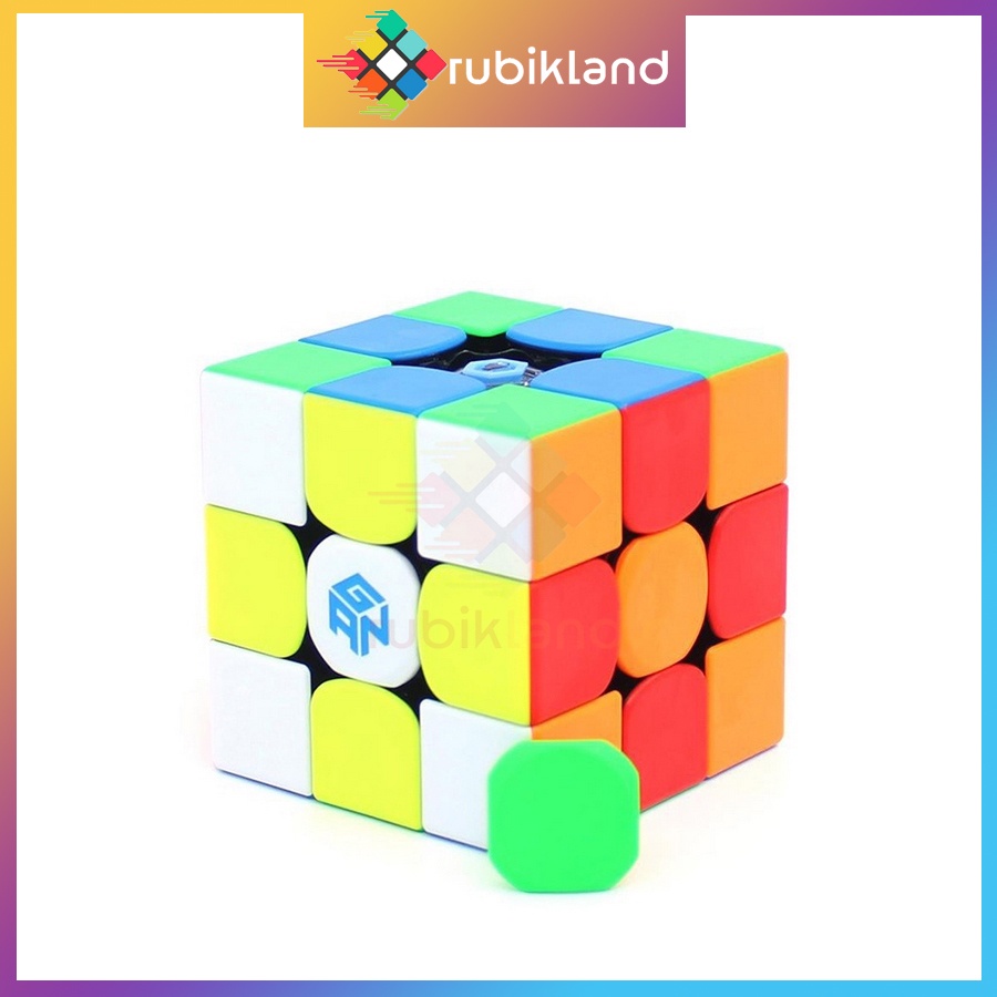 Rubik Gan 356 Air M Nam Châm Cao Cấp Gan356 Air M Rubic 3x3 Stickerless Không Viền Đồ Chơi Trí Tuệ Trẻ Em