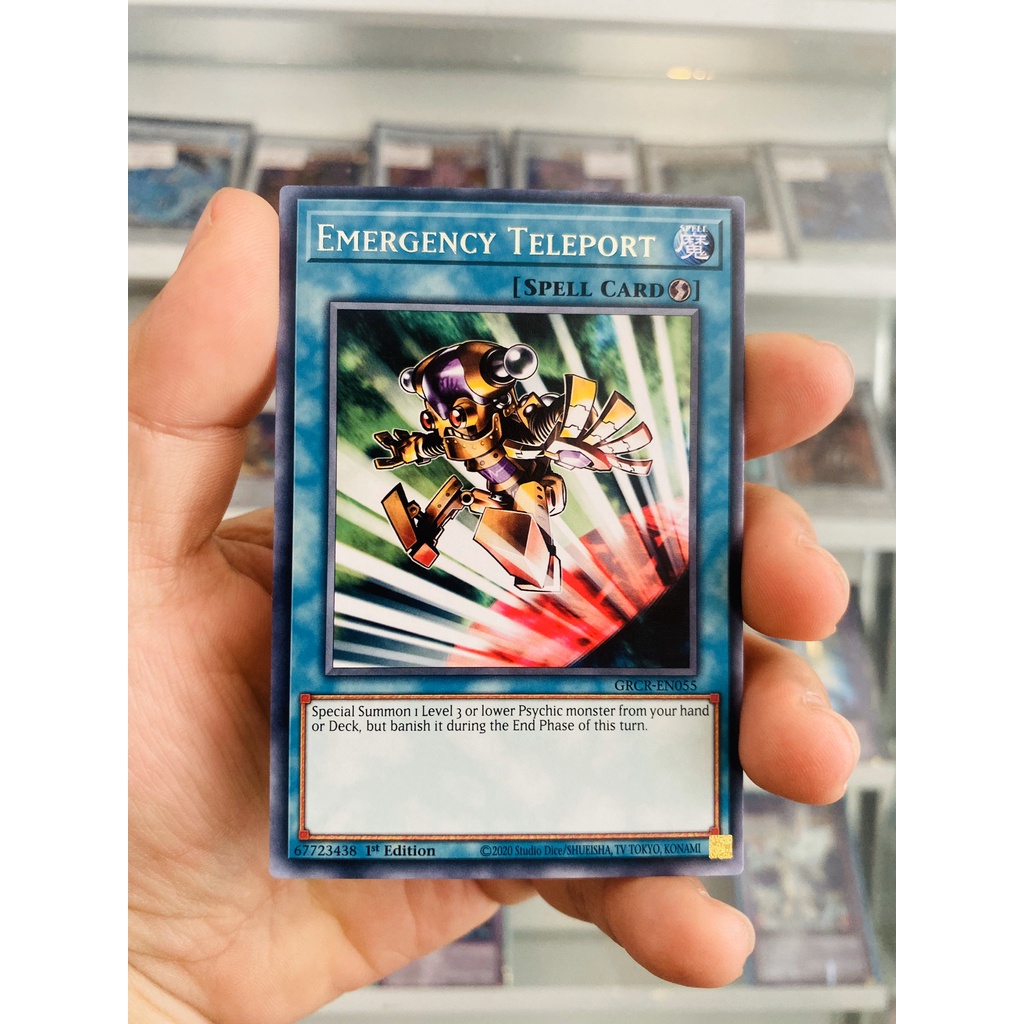 Thẻ Bài YugiOh! Mã GRCR-EN055 - Emergency Teleport - Rare - 1st Edition