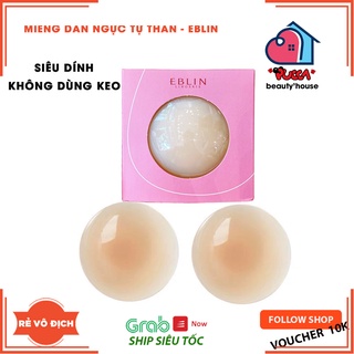 Miếng dán ngực silicon không dùng keo EBLIN nhiệt tự thân dán ti tự dính siêu bền đẹp màu da thật