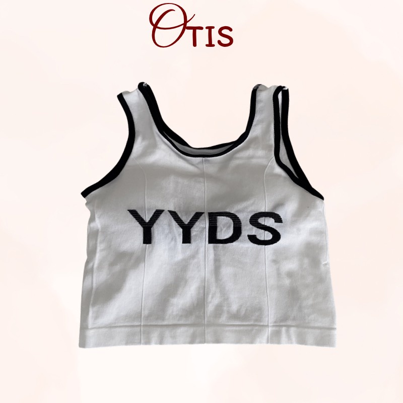 Áo Ngực Dạng Bra Cotton Co Dãn 4 Chiều Họa Tiết Chữ Xinh Xắn OTIS - 832