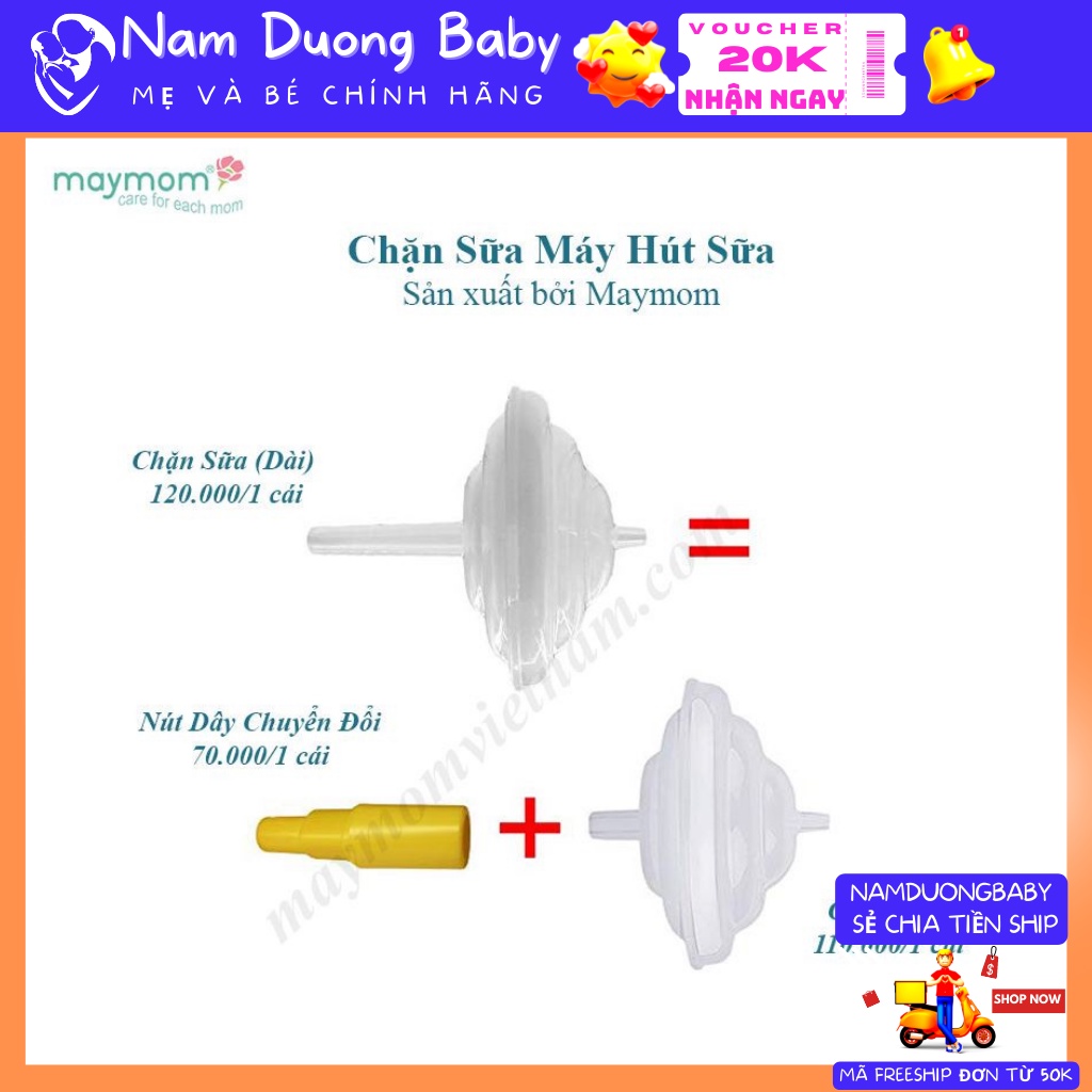 Chặn sữa Maymom dùng cho máy spectra, avent
