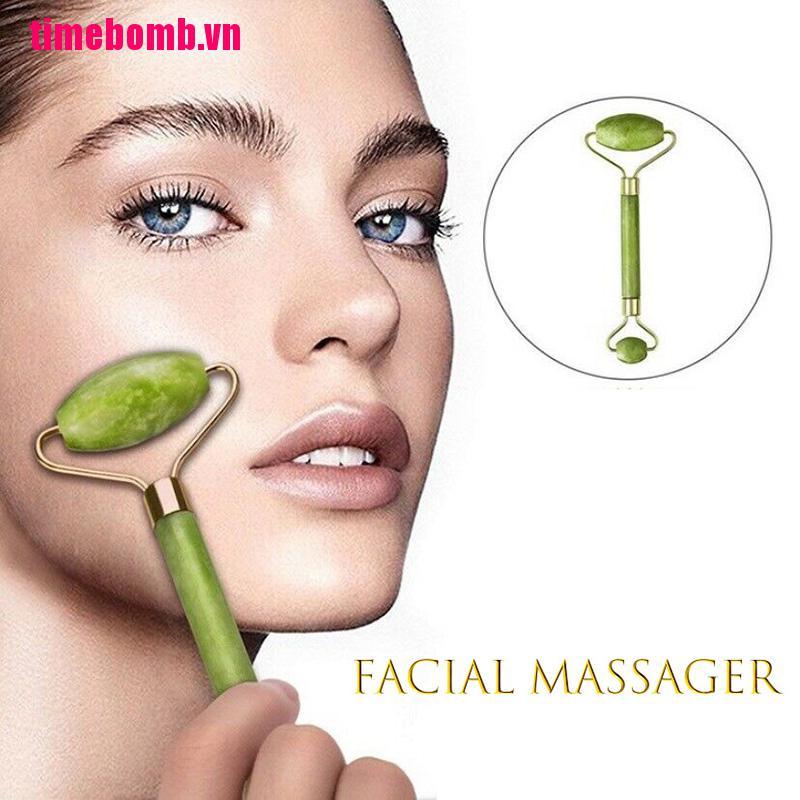 Timi 💙 Jade Face Massage Roller Beauty Tool Facial Eye Neck Body Anti Ageing Therapy