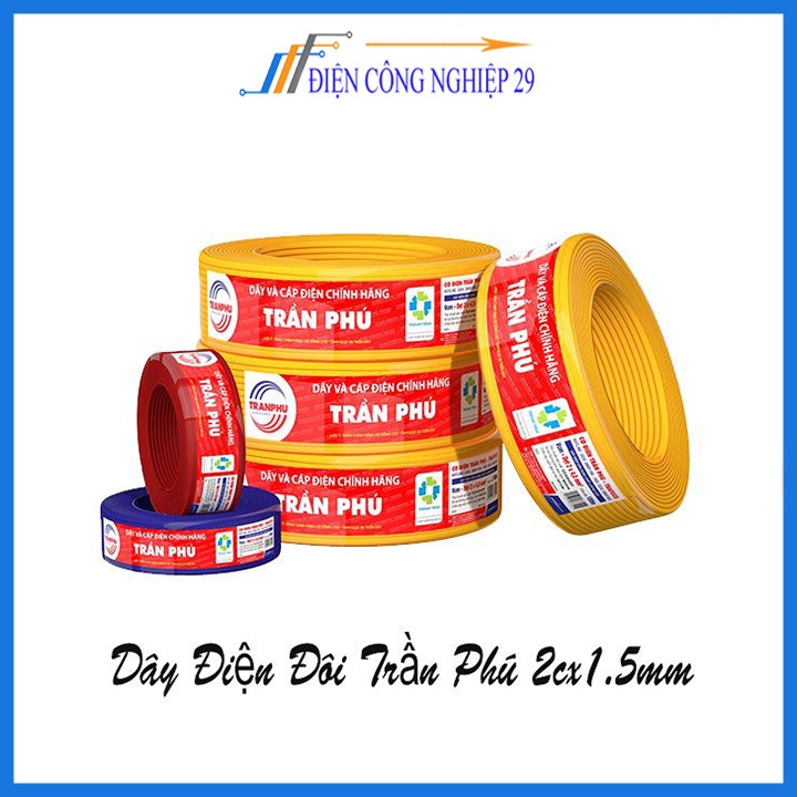 Dây Điện Đôi Trần Phú 2cx1.5mm
