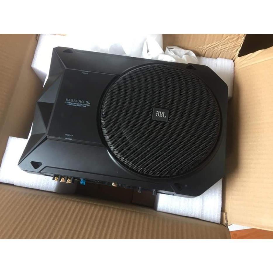 Sup gầm JBL BASSPRO SL loa sub liền âm ly amply có khiển gầm ghế xe hơi ô tô BH 6 tháng