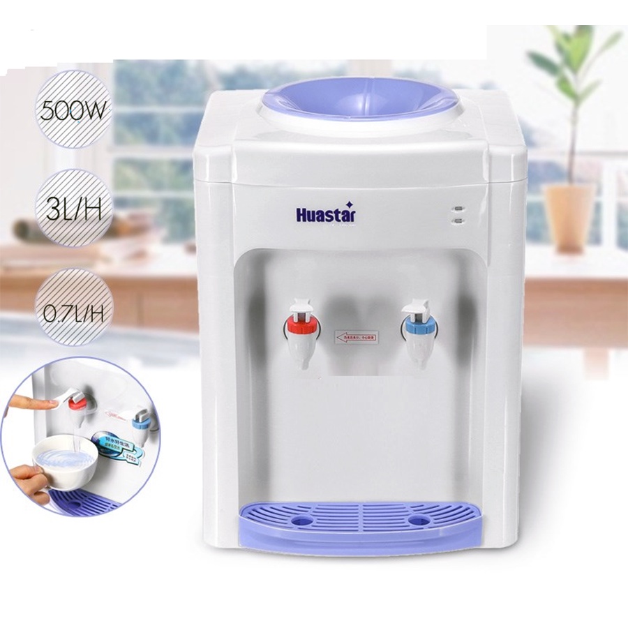 Bình lọc nước nóng lạnh mini,Máy nước văn phòng, Máy nước để bàn, Cây nước nóng lạnh mini Huastar, dễ dàng sử dụng