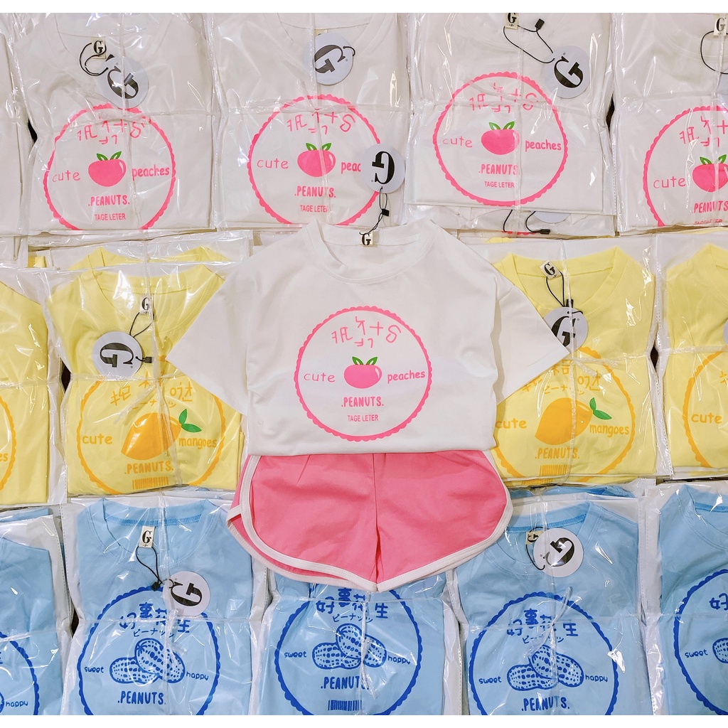 [09-26kg] Bộ quần áo cộc tay trẻ em Cotton SGCP cho bé trai, bé gái đều mặc được - BỘ ĐÙI HOẠT HÌNH Cưng Mún Xỉu