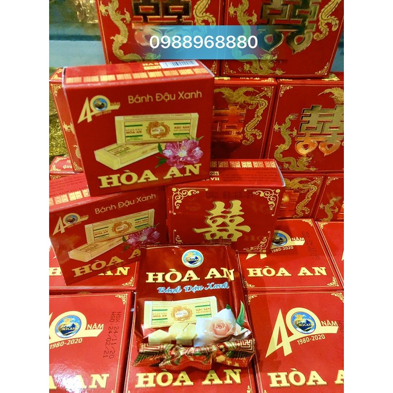 Bánh đậu xanh Hoà An hộp 100g