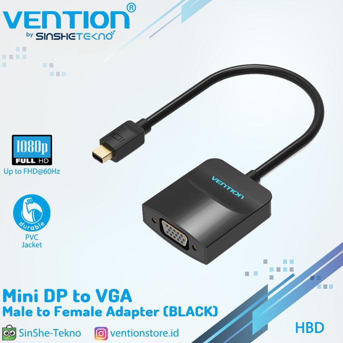 Vention Bộ Chuyển Đổi Hbd Mini Dp Sang Vga Chuyên Dụng Đen