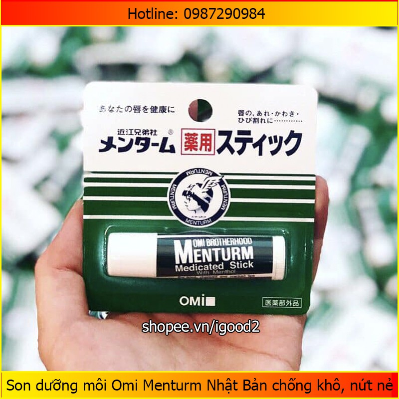 Son dưỡng môi Omi Menturm Nhật Bản