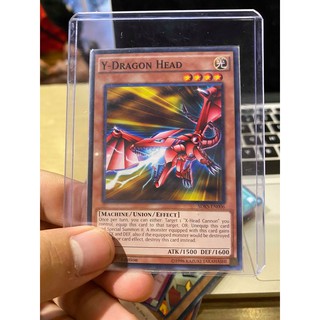 Lá bài thẻ bài Yugioh Y Dragon Head - Tặng bọc bài nhựa bảo quản