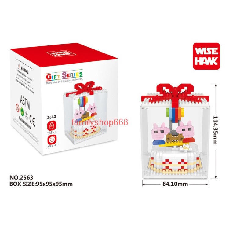 Xếp hình lego bánh kem sinh nhật  thỏ vịt donal gấu đồ chơi lắp ráp nanoblocks cho bé trai bé gái
