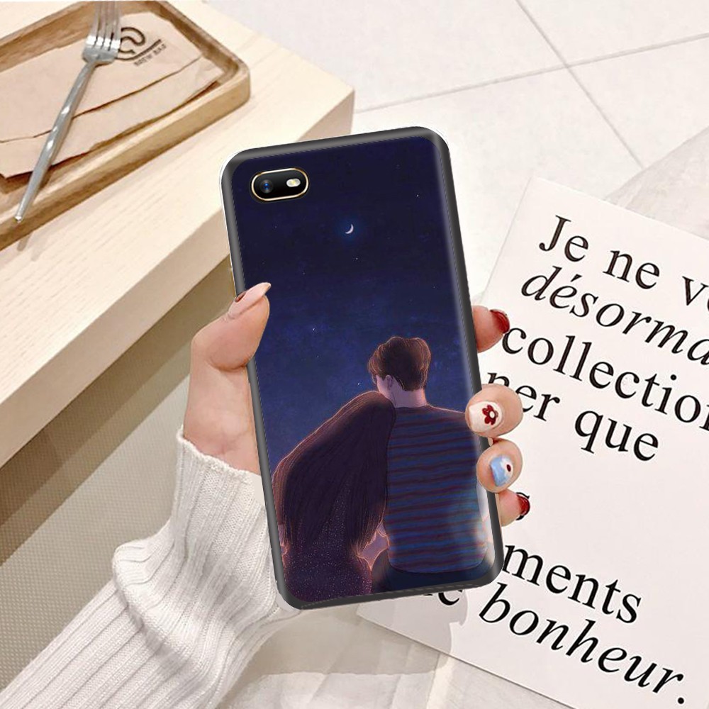 Ốp lưng Oppo R7S Viền dẻo TPU hình Tình Yêu Đôi Lứa