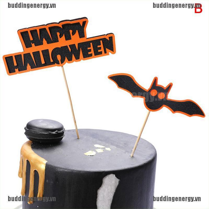 Cây Sticker Phong Cách Halloween Dùng Để Trang Trí Bánh Kem Tiện Dụng