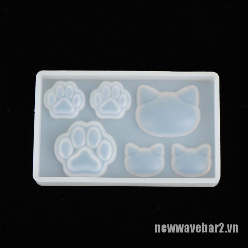 Khuôn Silicone Làm Bánh Hình Mèo / Trái Tim / Ngôi Sao / Mặt Trăng / Mèo Diy