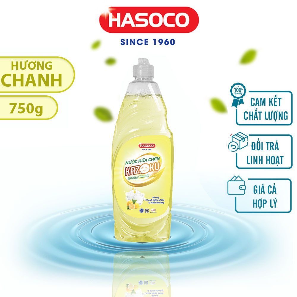 Nước Rửa Chén Bát Kazoku Hương Chanh Chai 750g