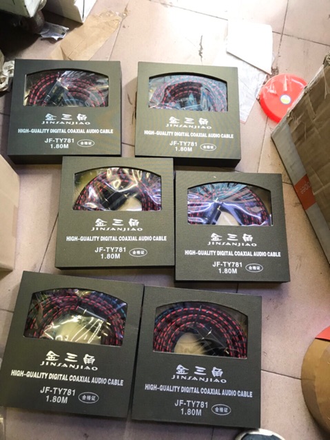 Cặp dây AV Audio 1,8m hãng JSJ chính hãng nhập khẩu. Sale còn 280k