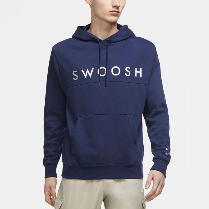 ÁO KHOÁC NIKE SPORTSWEAR SWOOSH HOODIE - NAVY SILVER