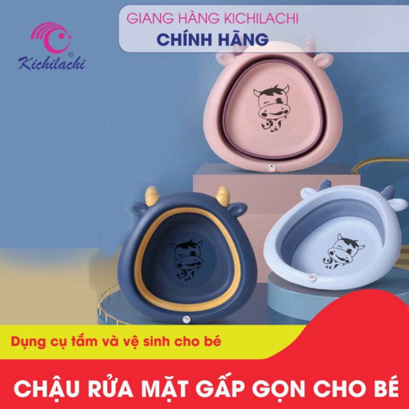 CHẬU RỬA MẶT GẤP GỌN CAO CẤP SIÊU TIỆN DỤNG HỌA TIẾT HÌNH THÚ DỄ THƯƠNG CHO BÉ SƠ SINH