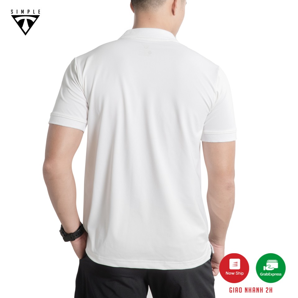 Áo Polo Nam cổ bẻ TSIMPLE cổ trụ tay lỡ vải thun cá sấu Cotton thời trang, chuẩn form, sang trọng lịch lãm màu Trắng | BigBuy360 - bigbuy360.vn