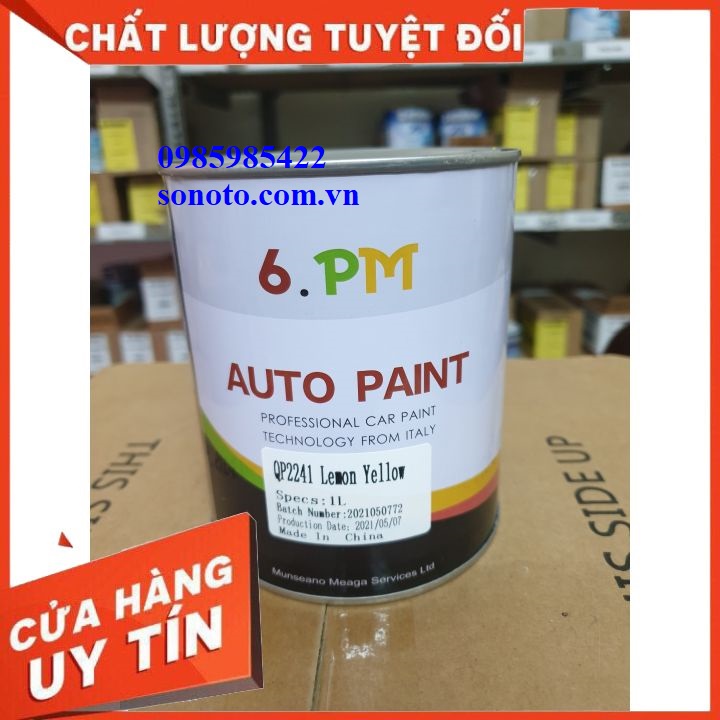 QP2241 Sơn gốc 2K màu vàng chanh hãng Autopaint lon 1 Lít ( Sơn oto xe máy )