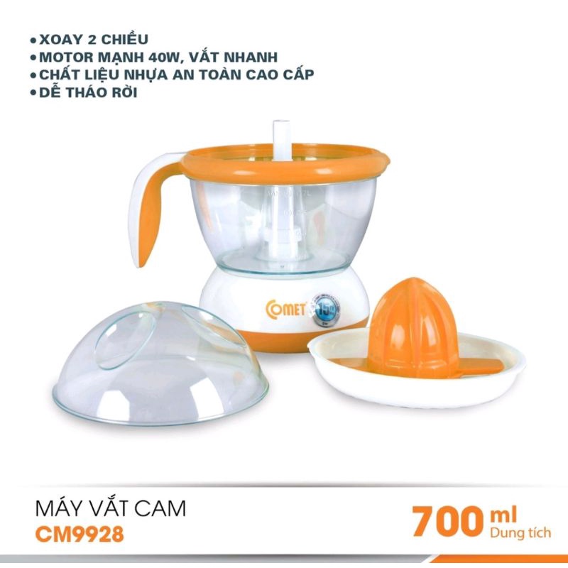 Máy vắt cam 700 ml COMET CM9928
