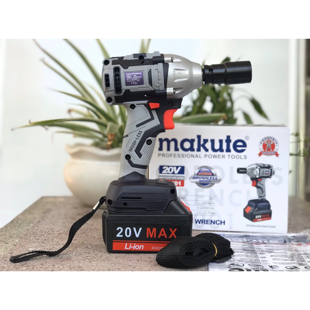 Máy vặn bu lông dùng pin MAKUTE 20V CW001  - Hàng chính hãng