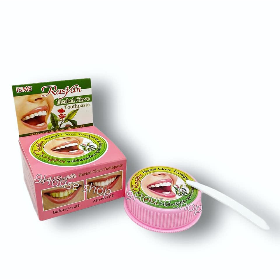 (HỘP NHỎ) 01 HỘP Kem Trắng Răng Rasyan Thái Lan 25gram