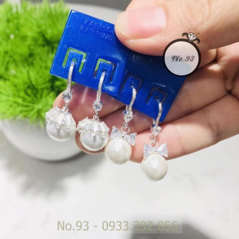 (RẺ VÔ ĐỊCH) BÔNG TAI BẠC DÁNG DÀI CHO NỮ TRANG SỨC CAO CẤP NO.93 HOA TAI ht305 ht306