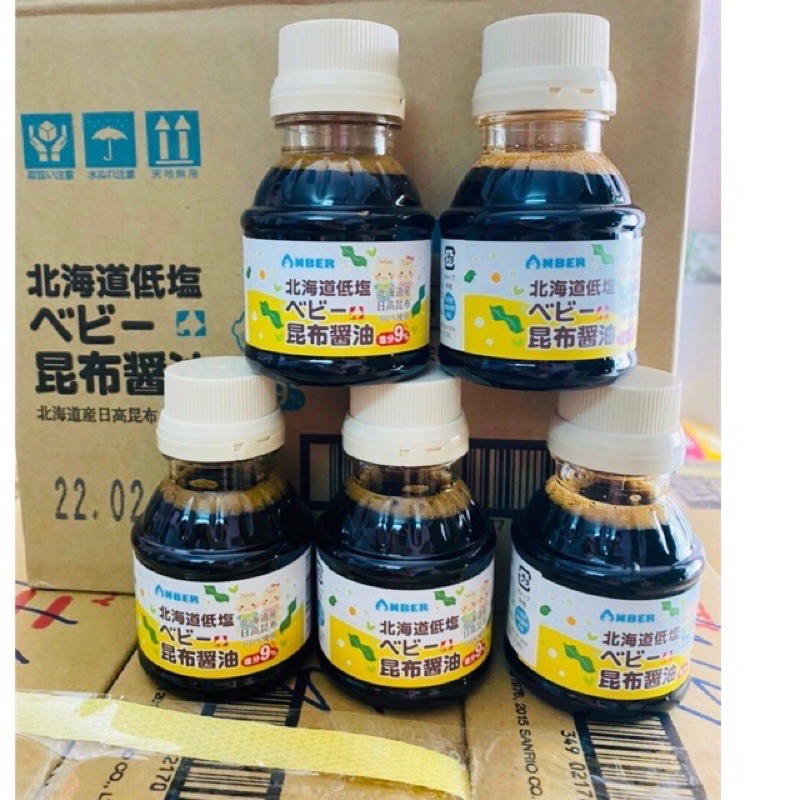 Nước tương tảo bẹ Anber Nhật Bản 100ml ăn dặm