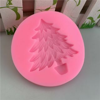 Khuôn silicon 4D Cây thông cỡ nhỏ