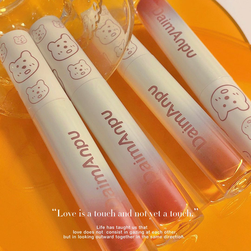 CHERRY Hàng Mới Về) Son Kem Daimanpu Dưỡng Ẩm Thiết Kế Vỏ Hình Gấu Dễ Thương Jackson | BigBuy360 - bigbuy360.vn