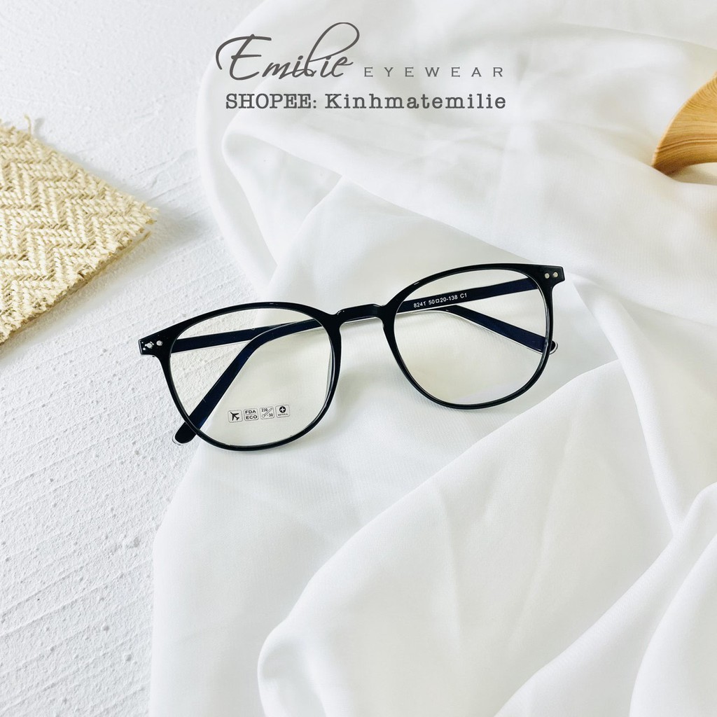 Gọng kính vuông bầu nữ Emilie eyewear phụ kiện thời trang 8241
