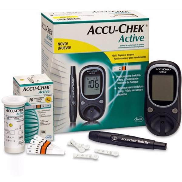 Que thử đường huyết cho máy đo đường huyết Accu Chek Active 50 que ( date xa)