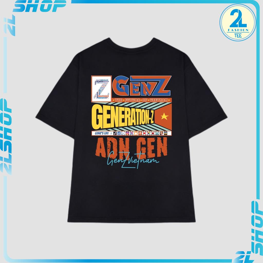 Áo thun nam nữ thế hệ GenZ tay lỡ form rộng chất 100% COTTON co giãn 4 chiều thấm hút mồ hôi cực mát
