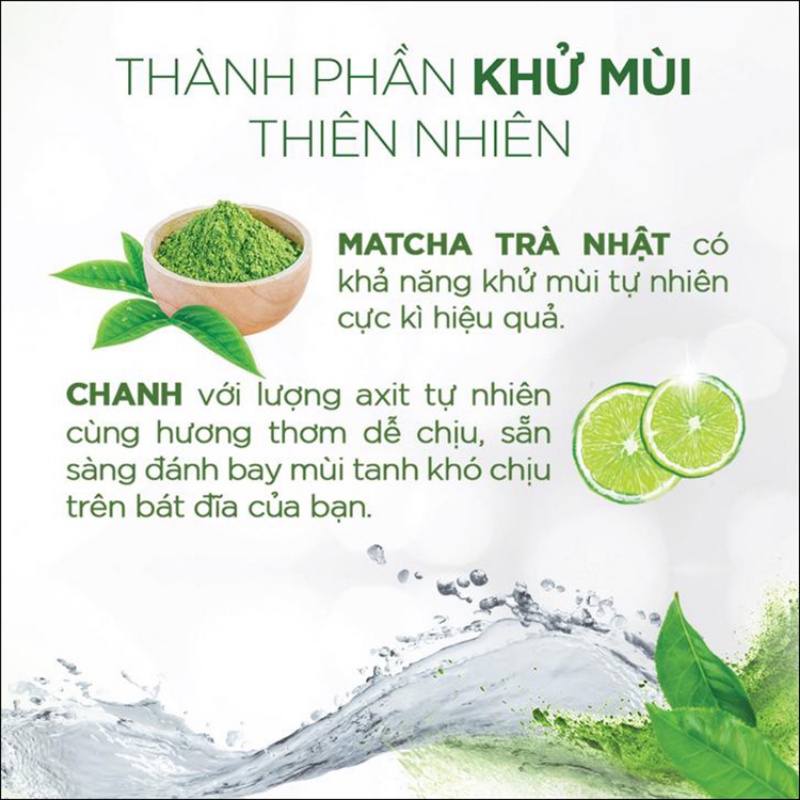 Nước rửa chén Sunlight Matcha Trà Nhật túi 750g