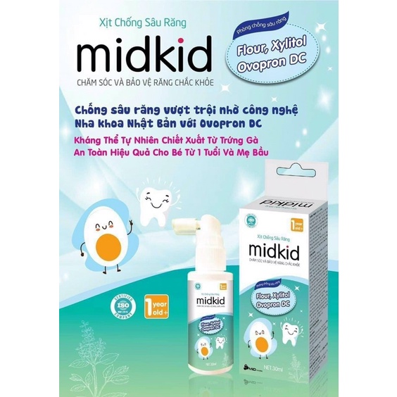 XỊT CHỐNG SÂU RĂNG MIDKID