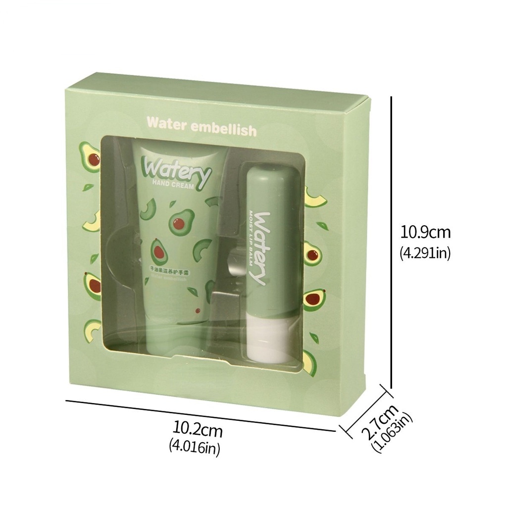Set kem dưỡng da tay và son dưỡng môi LAMUSELAND S5550 dưỡng ẩm chống nứt nẻ 15g+3.2g