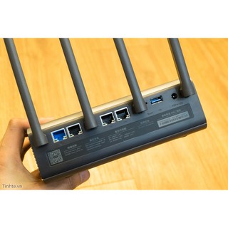 Router Wifi Xiaomi R3P Pro, cấu hình khủng, 4 Anten độ nhạy cao - 2 băng tần (2.4GHz & 5GHz), CPU Dual Core, DDR3 512MB