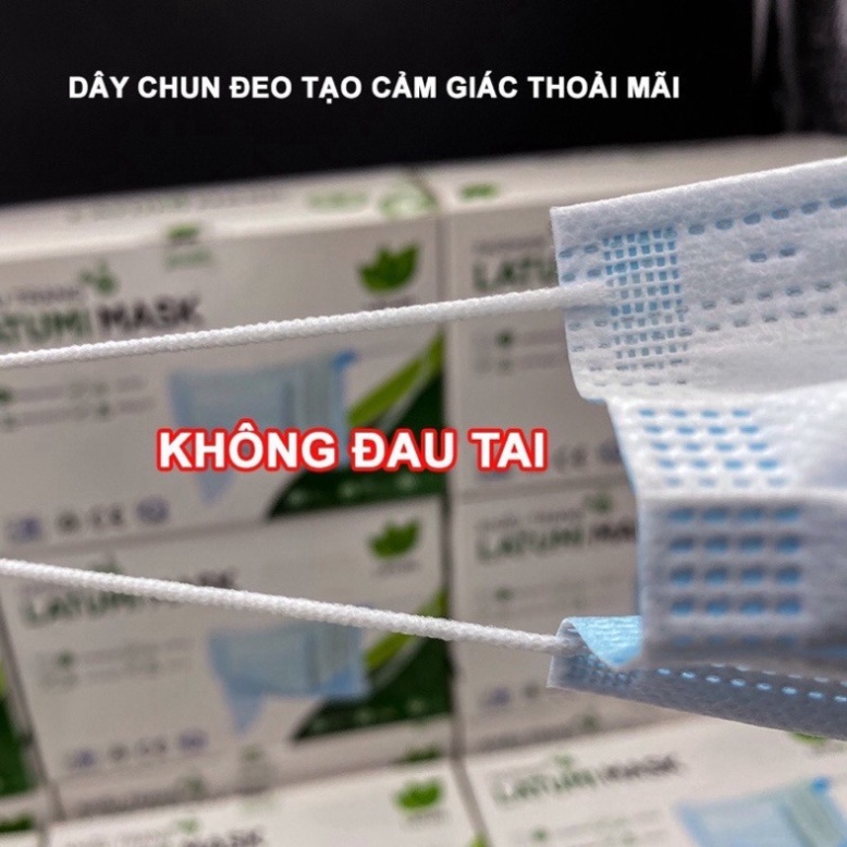 Khẩu Trang Y Tế 4 Lớp Lọc Khuẩn LATUMI 50 Cái / Hộp Chính Hãng Đạt Tiêu Chuẩn Quốc Tế Xuất Khẩu bongbong_store00 senko.s | BigBuy360 - bigbuy360.vn
