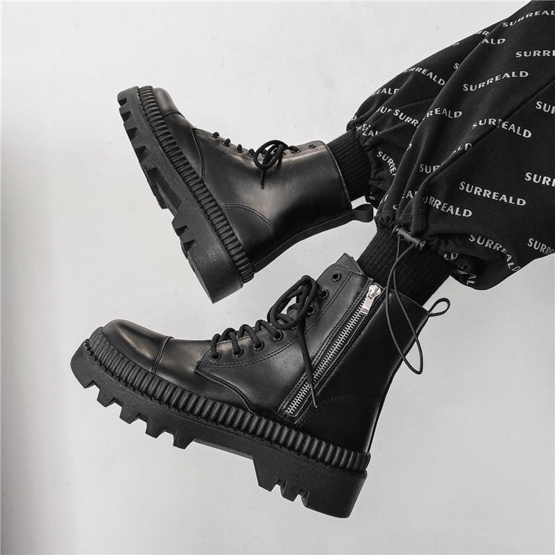 Order Boots nam có khoá kéo phong cách Ulzzang mới nhất thu đông | BigBuy360 - bigbuy360.vn