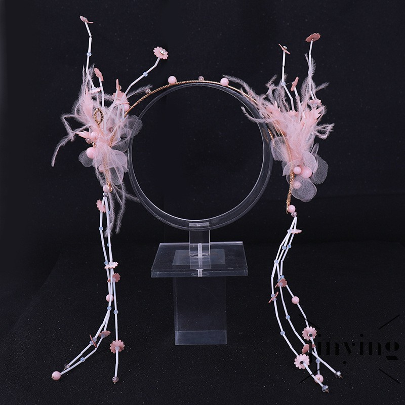 GETNOIVAS Băng đô cài tóc phối hoa phong cách Giáng sinh tinh tế điệu đà cho nữ