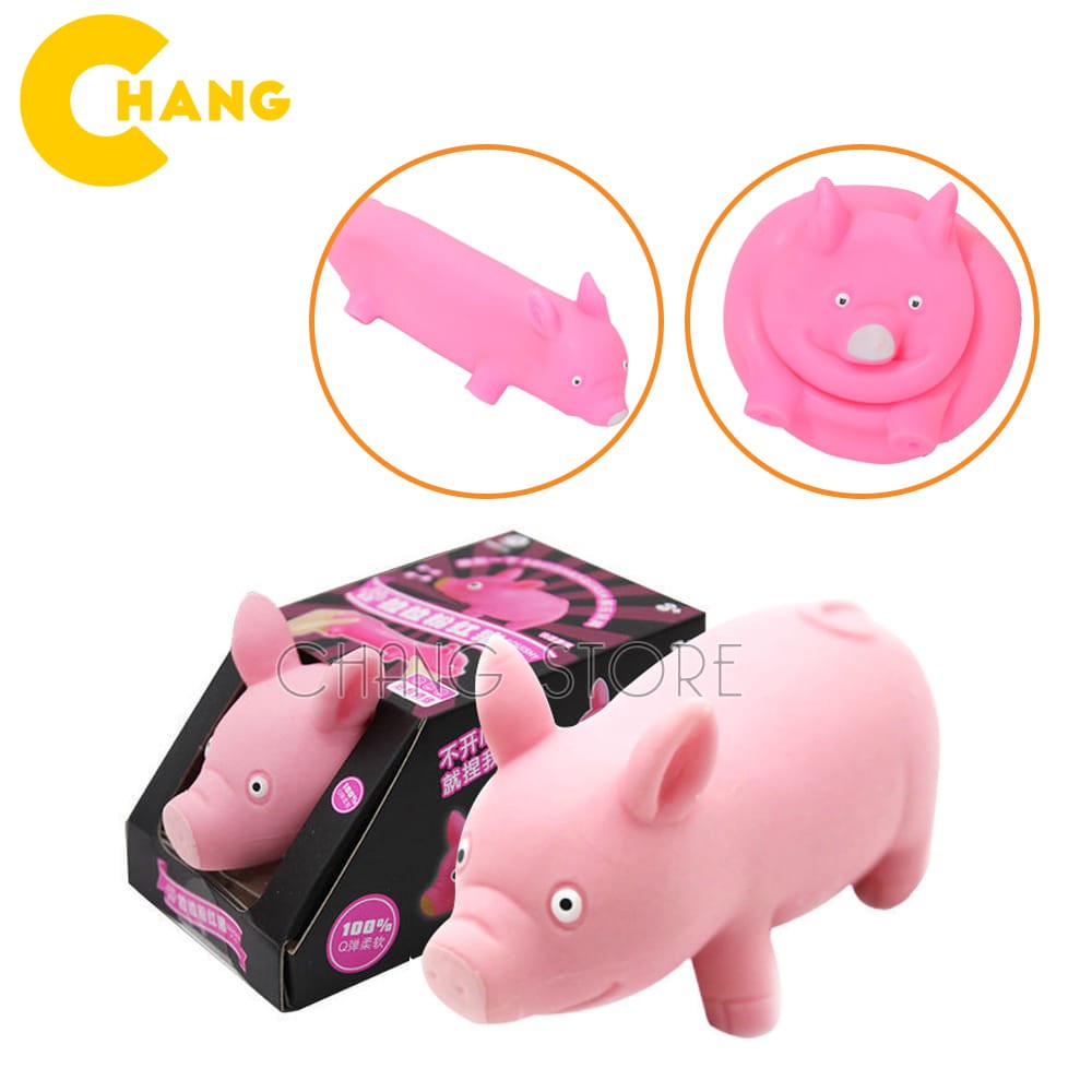 Heo Xả Stress SQUISHY Giúp Giảm Căng Thẳng, Con Heo Co dãn Chất Liệu TRP An Toàn