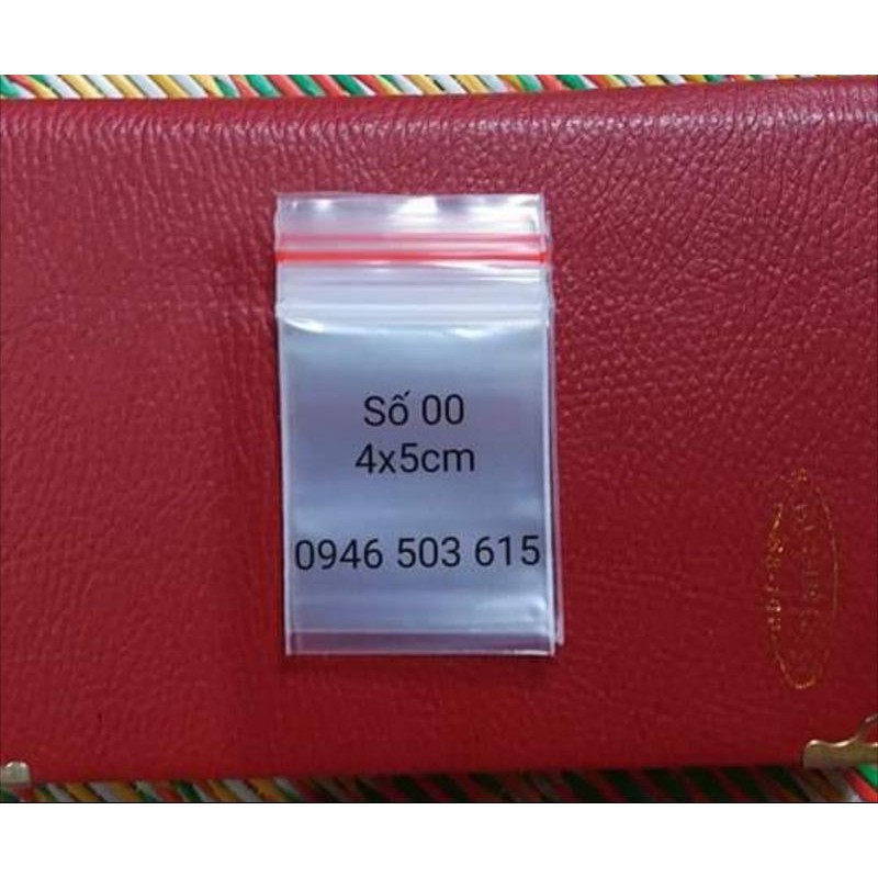 50 chiếc túi zip miết mép size nhỏ từ số 00-5 (4x5 cm- 10 x 14cm)